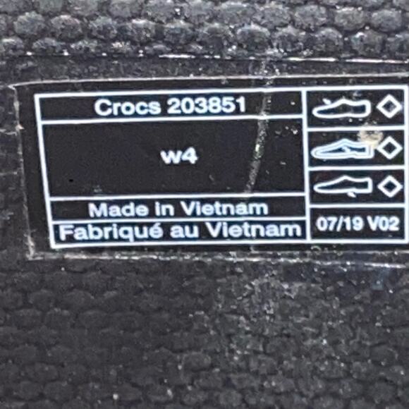 Crocs Dual Comfort Freesail Shorty Rain Boots with Front Lace Tie Black size 4 - Picture 11 of 12